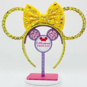 EARrational Princess Yellow Mickey Ears Fully bedazzled AB Yellow Rhinestones💛